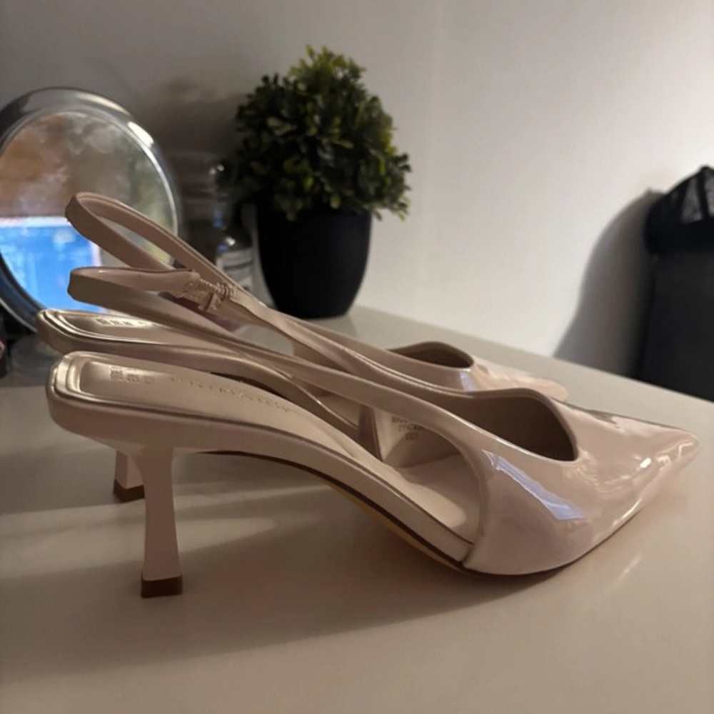 Elegant Cream Slingback Heels